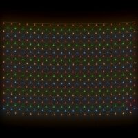 vidaXL Weihnachts-Lichternetz 4x4 m 544 LED Bunt Indoor Outdoor