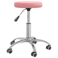 vidaXL Bürostuhl Drehbar Rosa Samt