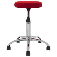 vidaXL Bürostuhl Drehbar Weinrot Samt