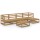 vidaXL 6-tlg. Garten-Lounge-Set Honigbraun Massivholz Kiefer