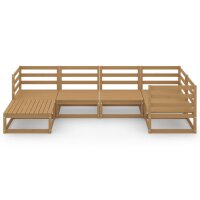 vidaXL 6-tlg. Garten-Lounge-Set Honigbraun Massivholz Kiefer