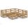 vidaXL 6-tlg. Garten-Lounge-Set Honigbraun Massivholz Kiefer