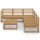 vidaXL 6-tlg. Garten-Lounge-Set Honigbraun Massivholz Kiefer