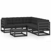 vidaXL 6-tlg. Garten-Lounge-Set mit Kissen Kiefer Massivholz