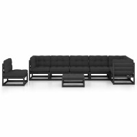 vidaXL 8-tlg. Garten-Lounge-Set mit Kissen Kiefer Massivholz