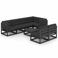 vidaXL 8-tlg. Garten-Lounge-Set mit Kissen Kiefer Massivholz