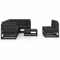 vidaXL 8-tlg. Garten-Lounge-Set mit Kissen Kiefer Massivholz