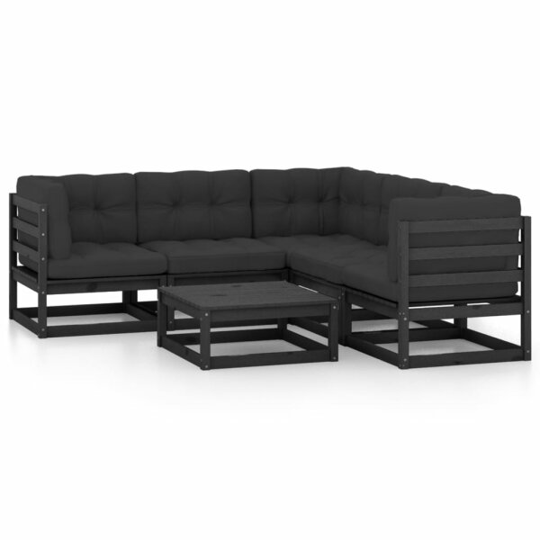 vidaXL 6-tlg. Garten-Lounge-Set mit Kissen Kiefer Massivholz