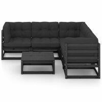 vidaXL 6-tlg. Garten-Lounge-Set mit Kissen Kiefer Massivholz