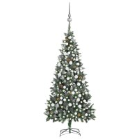 vidaXL Künstlicher Weihnachtsbaum mit LEDs, Kugeln...