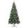 vidaXL K&uuml;nstlicher Weihnachtsbaum mit LEDs, Kugeln &amp; Zapfen 210 cm
