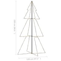 vidaXL Weihnachtsbaum Kegelform 300 LEDs Indoor und Outdoor 120x220 cm