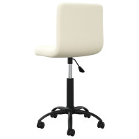 vidaXL Bürostuhl Drehbar Creme Samt