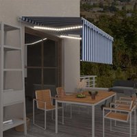 vidaXL Gelenkarmmarkise Einziehbar mit Jalousie LED...