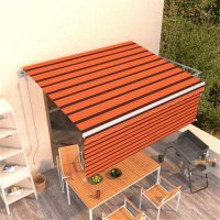 WOWONA Gelenkarmmarkise Automatisch mit Jalousie 4,5x3m...