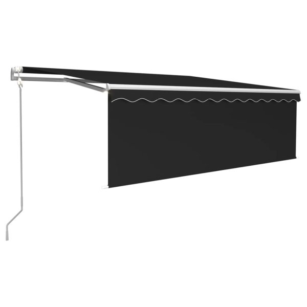 vidaXL Automatische Markise Jalousie LED Windsensor 4,5x3m Anthrazit