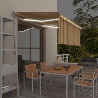 vidaXL Gelenkarmmarkise Einziehbar mit Jalousie LED...
