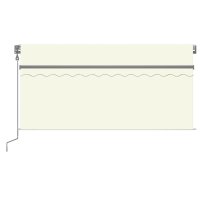 vidaXL Gelenkarmmarkise Automatisch mit Jalousie 3x2,5 m Creme