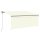 vidaXL Gelenkarmmarkise Automatisch mit Jalousie 3x2,5 m Creme