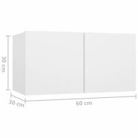 vidaXL TV-H&auml;ngeschrank Wei&szlig; 60x30x30 cm