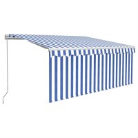 vidaXL Gelenkarmmarkise Einziehbar mit Jalousie LED...
