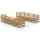 vidaXL 9-tlg. Garten-Lounge-Set Honigbraun Massivholz Kiefer