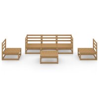 vidaXL 6-tlg. Garten-Lounge-Set Honigbraun Massivholz Kiefer