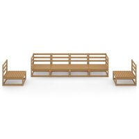 vidaXL 6-tlg. Garten-Lounge-Set Honigbraun Massivholz Kiefer