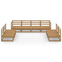 vidaXL 8-tlg. Garten-Lounge-Set Honigbraun Massivholz Kiefer