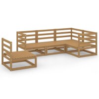 vidaXL 5-tlg. Garten-Lounge-Set Honigbraun Massivholz Kiefer