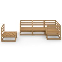 vidaXL 5-tlg. Garten-Lounge-Set Honigbraun Massivholz Kiefer