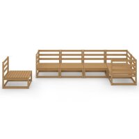 vidaXL 6-tlg. Garten-Lounge-Set Honigbraun Massivholz Kiefer