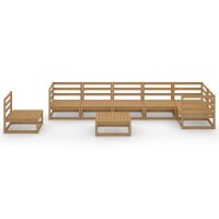 vidaXL 8-tlg. Garten-Lounge-Set Honigbraun Massivholz Kiefer