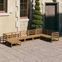 vidaXL 8-tlg. Garten-Lounge-Set Honigbraun Massivholz Kiefer