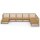 vidaXL 8-tlg. Garten-Lounge-Set Honigbraun Massivholz Kiefer