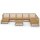 vidaXL 9-tlg. Garten-Lounge-Set Honigbraun Massivholz Kiefer