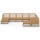 vidaXL 9-tlg. Garten-Lounge-Set Honigbraun Massivholz Kiefer