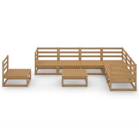 vidaXL 8-tlg. Garten-Lounge-Set Honigbraun Massivholz Kiefer