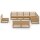 vidaXL 9-tlg. Garten-Lounge-Set Honigbraun Massivholz Kiefer