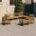 vidaXL 9-tlg. Garten-Lounge-Set Honigbraun Massivholz Kiefer