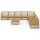 vidaXL 9-tlg. Garten-Lounge-Set Honigbraun Massivholz Kiefer