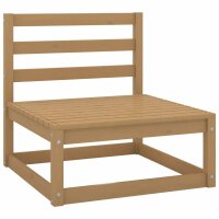 vidaXL 11-tlg. Garten-Lounge-Set Honigbraun Massivholz Kiefer