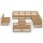 vidaXL 12-tlg. Garten-Lounge-Set Honigbraun Massivholz Kiefer