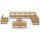 vidaXL 13-tlg. Garten-Lounge-Set Honigbraun Massivholz Kiefer