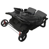 vidaXL Geschwisterwagen Anthrazit Stahl