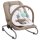 vidaXL Babywippe Taupe Stahl