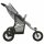 vidaXL Kinderwagen Hellgrau Stahl