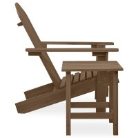 vidaXL Adirondack-Gartenstuhl mit Tisch Massivholz Tanne Braun