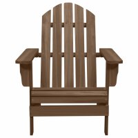 vidaXL Adirondack-Gartenstuhl mit Tisch Massivholz Tanne Braun