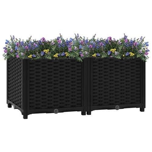 vidaXL Hochbeet 80x40x38 cm Polypropylen